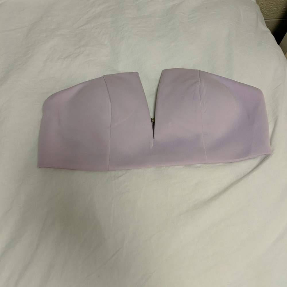 Lavendar crop top bralette